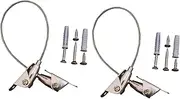 ULDIGI 2 Sets Furniture Anchors Child Proofing Straps for Bookshelf Dresser Mirror Proofing