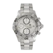TAG Heuer Aquaracer 41 Chronograph Stainless Steel White Dial CAF2111.BA0809