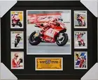 CASEY STONER 2007-8 MEMORABILIA SIGNED FRAMED