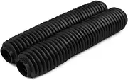 Motorcycle Front Fork Boots Shock Universal Absorber Covers Protector Rubber Dust Gator Guard Gaiters For Most Dirt Bike (Black)