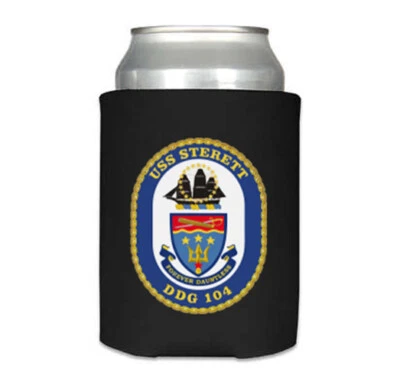 USS Sterett DDG-104 Neoprene Can Cooler Insulation Foam Arleigh Burke Class