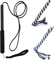 Dogs Flirt Pole - Puppy Pet Chasing, Tease Stick | Flirting Stick Pole for Pets with 2 Detachable Rope Tugs for Outdoor Exercise, Flirt Pole