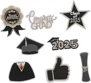 Yardwe 8pcs Embroidered Cloth Patch Fabric Patch Graduate Iron on Patch Applique Embroidered Patches Graduation Iron on Patches Iron on Patch Letters Letter Patches Embroidery Thread