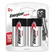 ENERGIZER D 1.5V Alkaline Battery - 2 Pack E95BP2T