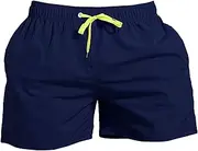 [Maiyifu-GJ] Men's Lightweight Board Shorts Elastic Waist Swim Trunks Swimwear Quick-Drying Swimming Shorts with Pockets