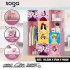 SOGA Portable 10 Cubes Princess Design Storage Cabinet DIY Shelves Wardrobe