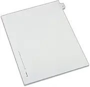 o Avery Consumer Products o - Legal Index, Side Tab 24, 8-1/2"x11", 25/PK, 1/25 Cut