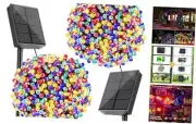 Solar String Lights Outdoor Waterproof, 2 Pack Each 72FT 200 2*200LED colorful