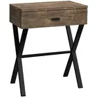 Bowery Hill Accent Table Side End Nightstand Lamp Living Room Metal Brown