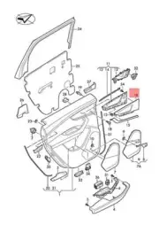 NEW AUDI Q7 4MB 4MG TRIM INSERT SILVER 4M0867469GNP5 ORIGINAL