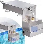 OUJIMAI Automatic Pool Filler Water Leveler Auto Fill Pool Waterfall Water Level Control with Float Valve for Swimming Pool Spa Pond Pool Auto Fill (Silvery)
