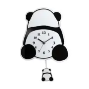 Panda Wall Clock Modern Decorative Clock for Office Kids Room Bedroom
