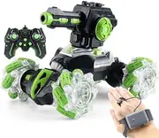 Monster Truck RC Car -Off-Road Hand Gesture Controlled Stunt Car with Lights, Music, and Dual Remote Controls