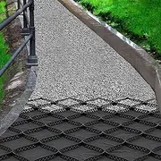 2 Inch Ground Grid Walkway Grid, Ground Grid for Retaining Walls/Slope/Wet Clay Area/Parking, Pea Gravel Stabilizer Mesh for Path Patio Subgrade Work(6x7 m/20x23 ft)