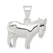 Sterling Silver Donkey Pendant