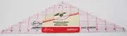 Sew Easy 14.5 Inch x 14.5 Inch Half Diamond Patchwork Quilt Ruler NL4175