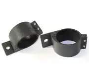 Elinz 2" 49-54mm PAIR Bullbar Mounting Bracket Clamp LED light bar Driving RIGID BLACK