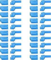 Respicefinem 20PCS 4mm Insulated Safety Banana Plug Connector Housing for RC Connector Socket Red Made of PA Material with Model 22160 and Approx 80g Weight Suitable for (Blue)