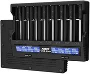 8 bays 18650 Battery Charger XTAR VC8 PLUS Protected 21700 Battery Charger USB Fast Charger for Wildlife Camera Trail Camera Gimbal Stabilizer’s 3.6V 3.7V 16340 18650 20700 26650 Batteries 1.2V AA AAA