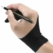 Artist Drawing Glove Any Graphics Drawing Tablet Black 2 Finger Anti-fouling