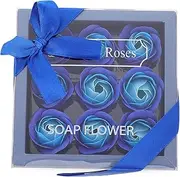 Ipetboom 1 Box Rose Soap Flower Rose Petals Bouquet Artificial Roses present Fake Roses Soap Flower