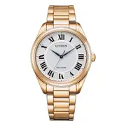 Citizen Dress Eco-Drive Women's White Watch EM0973-55A Stainless Steel 4974374311665