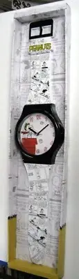 Peanuts SNOOPY Flying Beagle Ace 36” Wristwatch Wall Clock NEW