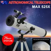 Max 525x Astronomical Telescope HD Zoom Spotting Scope 3 Eyepieces Tripod Stand