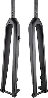 Matte Black/Straight,29", Gravel Carbon Mountain Bike Rigid Fork 26'' 27.5'' 29'' Rigid Fork Disc Brake 15X100mm Thru Axle Front Fork 1-1/2'' Straight/Cone Steerer Tube Threadless