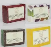 Khadi Natural Soap Combo Strawberry Mix Fruit Apricot Scrub Soaps Ayurvedic Care