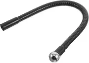 QUMIIRITY Universal Metal Gooseneck: 17cm Ball Head Mic Stand Extension Arm - 3/8 Internal Thread Flexible Tube For Tripod - Adjustable Bendable Rod For Desk Lighting