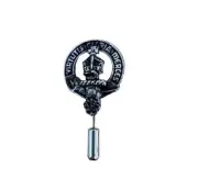 Robertson Clan Crest Pewter Cap Lapel Tie Pin