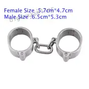 Stainless Steel Hex Screw Handcuffs Anklets Wrist Cuffs Body Shackle Restraints