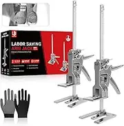 Labor Saving Arm Jack, 2 Pack Furniture Jack Multi-Function Height Adjustable Labor Saving Handle, Stainless Steel Hand Jack Lift Tool