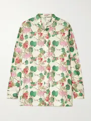 [Emporio Sirenuse] Emporio Sirenuse - Kelsy Silk-satin Shirt - White - IT38 IT 38 White