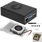Pi 5 Aluminum Alloy Case with 4010 PWM Cooling Fan for Raspberry Pi 5 8GB 4GB