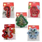 Wilton Comfort Grip Cookie Cutters Christmas Tree Cane Snowflake U Pic New