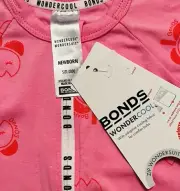 BONDS WONDERCOOL ZIP WONDERSUIT ZIPPY Dark Pink BNWT -Size 0000 NEWBORN