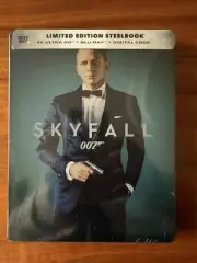 SKYFALL 4K Steelbook (Best Buy Exclusive). New/sealed. Ships in a cardboard box.