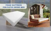 Crib Size 52x28x6 Outdoor Foam Daybed Mattress High Density 1.8 PCF Medium Firm