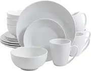 Gibson Home 16 Piece Ogalla Dinnerware Set, White