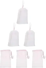 Baluue 6 Pack Soap Face Cleanser for Handmade Soap Soft Foaming Pouch Sturdy Stretch Resistant Design
