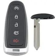 FLJKCT 5 Buttons Key Protective Shell Remote Car Key Case Cover,for Ford Explorer Edge Escape Flex Taurus 2011 2012 2013 2014 2015