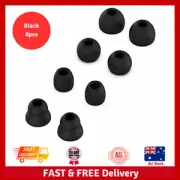 Replacement Silicone Earbuds Tips 8Pcs for Beats Powerbeats Pro Earphones Black