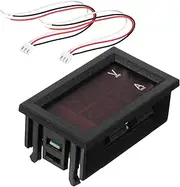 SOLUSTRE 1Pc Digital Voltage Tester with Dual Display High Accuracy Volt Amp Gauge for Automotive and Electric Applications