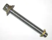 10" SHANK Beer Parts - Kegerator Tap Keg Shank - STAINLESS STEEL FLANGE -4340AF