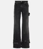 [Blumarine] Blumarine Low-rise straight jeans AU 14 black