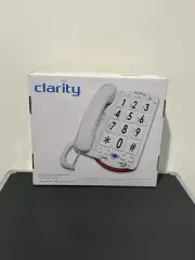 Clarity JV-35W Corded Amplified Big White Button Braille Phone JV35W NEW