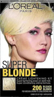 L'oreal Paris Super Blonde Creme Lightening Kit, 200 Bleach Blonde, 1 Kit