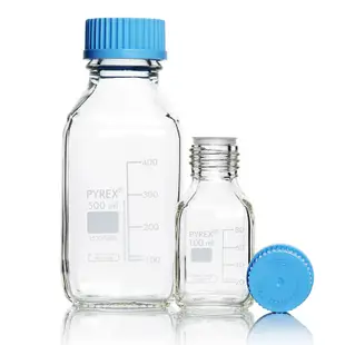 《PYREX》方型血清瓶 GL45 Bottle, Media, Screw Cap, GL45 PP Cap Square